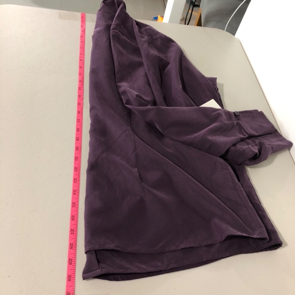 Liz Claiborne Womens Button Front Top Size 2X Purple Grape Office Career Mature - Picture 12 of 14